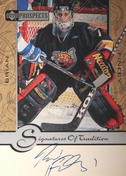 1999-00 Upper Deck Prospects - Signatures of Tradition #BF Brian Finley Front
