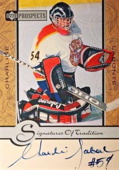 1999-00 Upper Deck Prospects - Signatures of Tradition #CL Charline Labonte Front