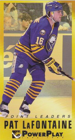 1993-94 Fleer PowerPlay - Point Leaders #7 Pat LaFontaine Front