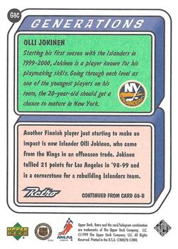 1998-99 Upper Deck Next Generation Peter Forsberg Olli Jokinen #GN25 Hockey  Card