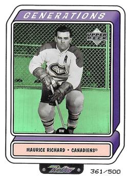 1999-00 Upper Deck Retro - Generations Level 2 #G6A Maurice Richard Front