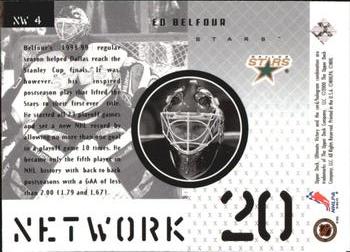1999-00 Upper Deck Ultimate Victory - Net Work #NW4 Ed Belfour Back