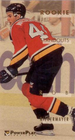 1993-94 Fleer PowerPlay - Rookie Standouts #8 Rob Niedermayer Front