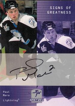 1999-00 Upper Deck Wayne Gretzky - Signs of Greatness #PM Paul Mara Front