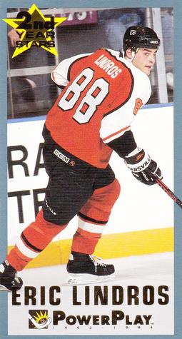 1993-94 Fleer PowerPlay - 2nd Year Stars #5 Eric Lindros Front