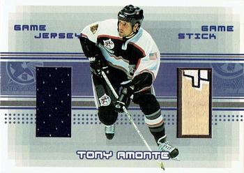 2000-01 Be a Player Memorabilia - Game Jersey and Stick #JS-11 Tony Amonte Front