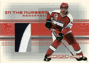 2000-01 Be a Player Memorabilia - In the Numbers Memorabilia Game Jersey Numbers #N-9 Jaromir Jagr Front