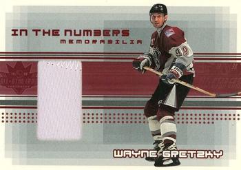 2000-01 Be a Player Memorabilia - In the Numbers Memorabilia Game Jersey Numbers #N-25 Wayne Gretzky Front