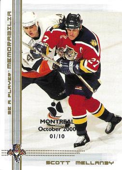 2000-01 Be a Player Memorabilia - Montreal Olympic Stadium Show Gold #2 Scott Mellanby Front