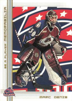 2000-01 Be a Player Memorabilia - Montreal Olympic Stadium Show Gold #75 Marc Denis Front