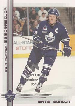 2000-01 Be a Player Memorabilia - Montreal Olympic Stadium Show Purple #296 Mats Sundin Front