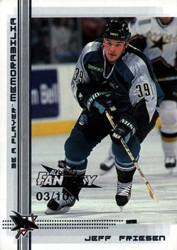 2000-01 Be a Player Memorabilia - NHL All-Star Fantasy Black #49 Jeff Friesen Front