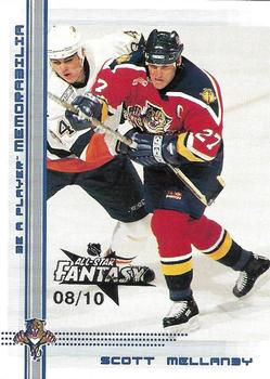 2000-01 Be a Player Memorabilia - NHL All-Star Fantasy Sapphire #2 Scott Mellanby Front