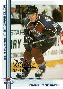 2000-01 Be a Player Memorabilia - NHL All-Star Fantasy Sapphire #25 Alex Tanguay Front