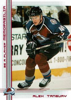 2000-01 Be a Player Memorabilia - Ruby #25 Alex Tanguay Front