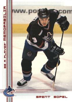2000-01 Be a Player Memorabilia - Ruby #34 Brent Sopel Front
