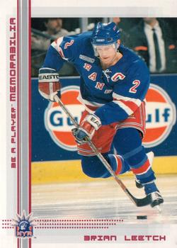 2000-01 Be a Player Memorabilia - Ruby #89 Brian Leetch Front