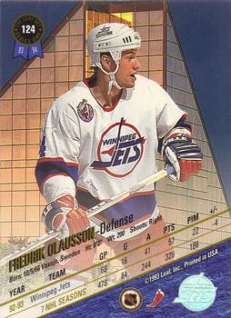 1993-94 Leaf #124 Fredrik Olausson Back