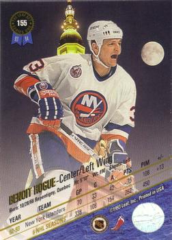 1993-94 Leaf #155 Benoit Hogue Back