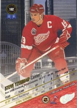 1993-94 Leaf #162 Steve Yzerman Back