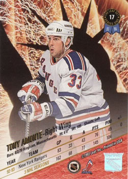 1993-94 Leaf #17 Tony Amonte Back