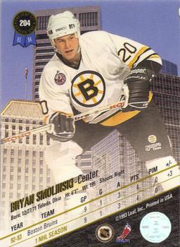 1993-94 Leaf #204 Bryan Smolinski Back