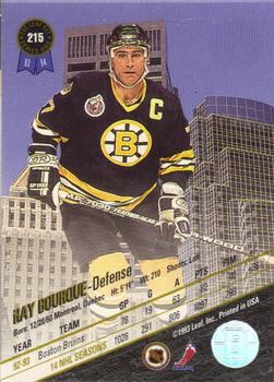 1993-94 Leaf #215 Ray Bourque Back