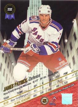 1993-94 Leaf #232 James Patrick Back