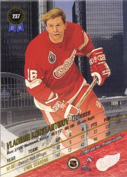 1993-94 Leaf #237 Vladimir Konstantinov Back
