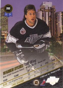 1993-94 Leaf #263 Warren Rychel Back