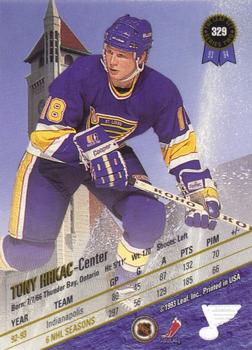 1993-94 Leaf #329 Tony Hrkac Back