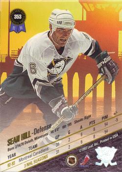 1993-94 Leaf #353 Sean Hill Back