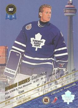 1993-94 Leaf #367 Damian Rhodes Back