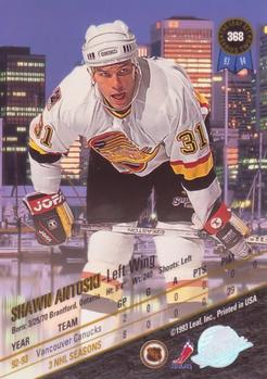 1993-94 Leaf #368 Shawn Antoski Back