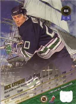 1993-94 Leaf #414 Nick Kypreos Back