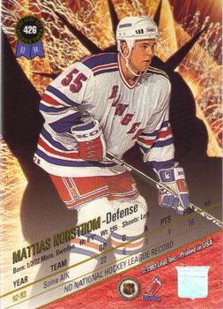 1993-94 Leaf #426 Mattias Norstrom Back