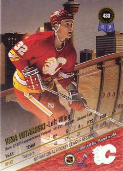 1993-94 Leaf #433 Vesa Viitakoski Back