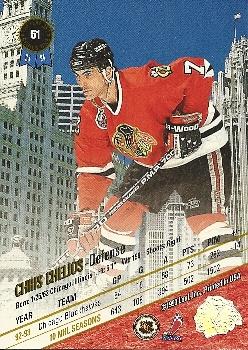 1993-94 Leaf #51 Chris Chelios Back