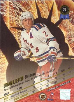 1993-94 Leaf #70 Brian Leetch Back