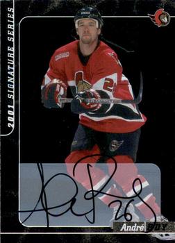 2000-01 Be a Player Signature Series - Autographs #96 Andre Roy Front