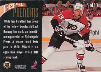 1993-94 Leaf - Freshman Phenoms #5 Mikael Renberg Back