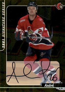 2000-01 Be a Player Signature Series - Autographs Gold #96 Andre Roy Front