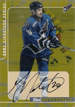 2000-01 Be a Player Signature Series - Autographs Gold #101 Glen Metropolit Front