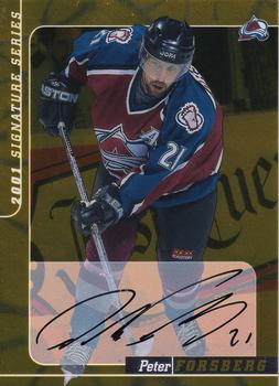 2000-01 Be a Player Signature Series - Autographs Gold #110 Peter Forsberg Front