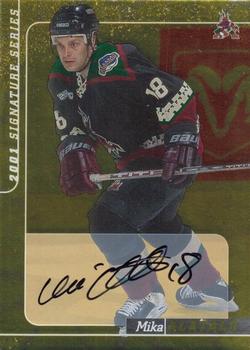 2000-01 Be a Player Signature Series - Autographs Gold #128 Mika Alatalo Front