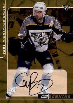 2000-01 Be a Player Signature Series - Autographs Gold #167 Cliff Ronning Front