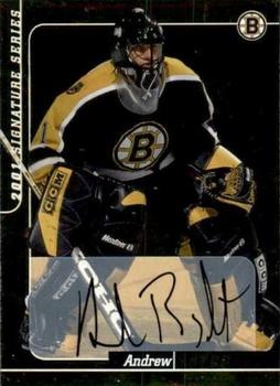 2000-01 Be a Player Signature Series - Autographs Gold #215 Andrew Raycroft Front