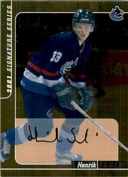 2000-01 Be a Player Signature Series - Autographs Gold #243 Henrik Sedin Front