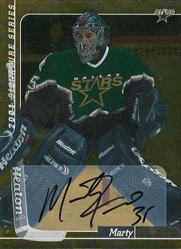 2000-01 Be a Player Signature Series - Autographs Gold #250 Marty Turco Front