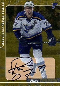 2000-01 Be a Player Signature Series - Autographs Gold #56 Pierre Turgeon Front